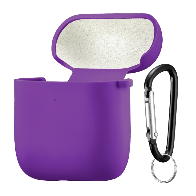 Чохол Silicone Case 2,5mm with microfiber for AirPods 1/2 Purple