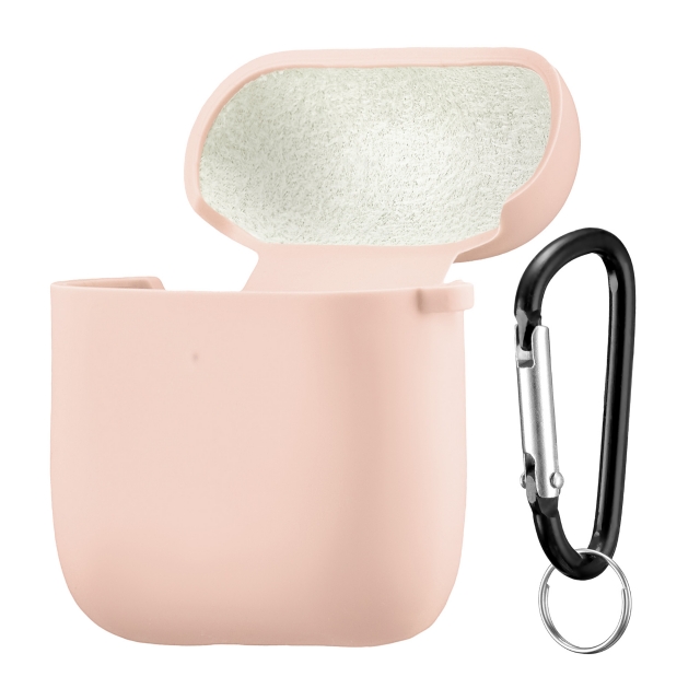 Чохол Silicone Case 2,5mm with microfiber for AirPods 1/2 Sand Powder