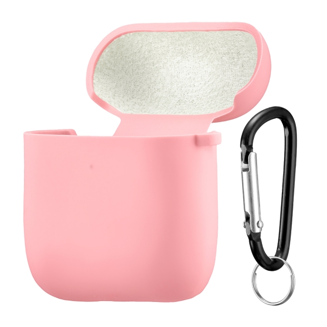 Чохол Silicone Case 2,5mm with microfiber for AirPods 1/2 Pink