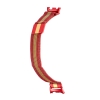 Ремешок Миланская Петля Mi Band 8/9/10 Red/Gold (26)