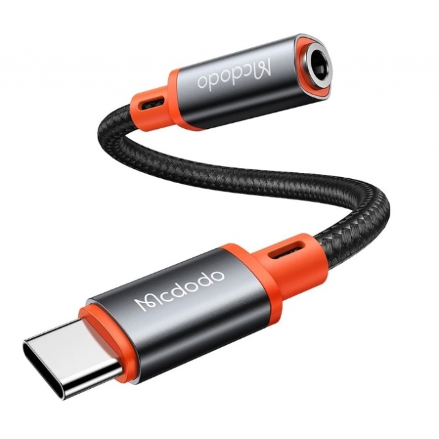 Кабель McDodo Castle Series Type-C to 3.5mm Female Cable 11cm CA-7561 Black (CA-7561)