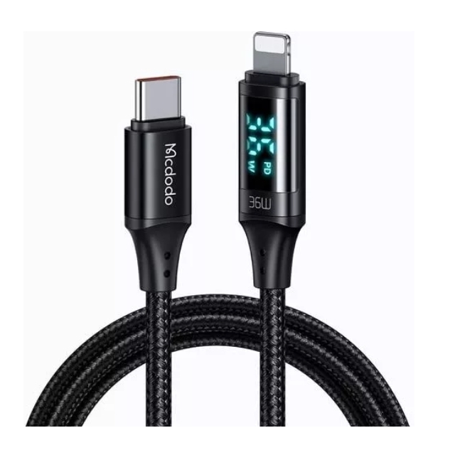 Кабель McDodo Digital HD Type-C to Lightning 36W Data Cable 1.2m CA-1030 Black