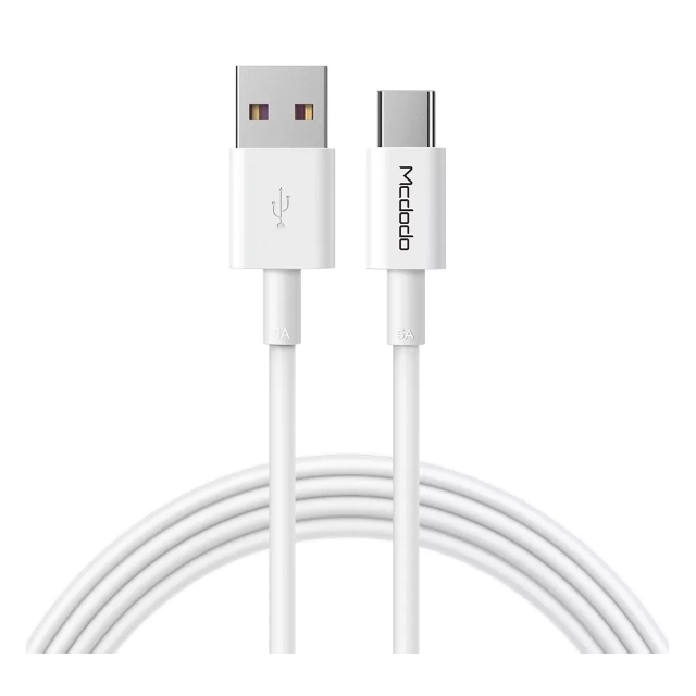 Кабель McDodo Element Series 5A Type-C Cable 1m CA-6380 White