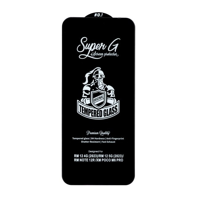 Защитное стекло Super G Xiaomi Redmi 12/Redmi 13/Redmi13X/Note 12R/Poco M6 Pro 5G/Poco M6 4G