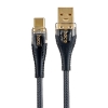 Кабель Hoco U121 Gold standard Transparent Discovery Edition charging data cable Type-C Black