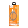 Кабель Hoco U121 Gold standard Transparent Discovery Edition charging data cable Type-C Black (U121)