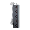 Мережевий фільтр Hoco AC14A Rico 5-position socket (PD30W/1C3A) (EU) Black