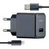 СЗУ Hoco CS11A Ocean single port charger set (iP) (EU) Black (CS11A)