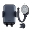Холдер Hoco H27 Rock push-type car holder (center console) Black Gray