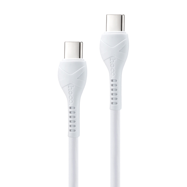 Кабель Hoco X37 Cool power 60W charging data cable Type-C to Type-C White