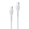 Кабель Hoco X37 Cool power 60W charging data cable Type-C to Type-C White