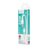 Кабель Hoco X37 Cool power 60W charging data cable Type-C to Type-C White