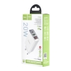 СЗУ Hoco C100A PD20W+QC3.0 charger with digital display(EU) White (C100A)