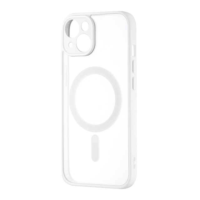 Чехол Color Edge with MagSafe (Protected Camera) iPhone 14 White
