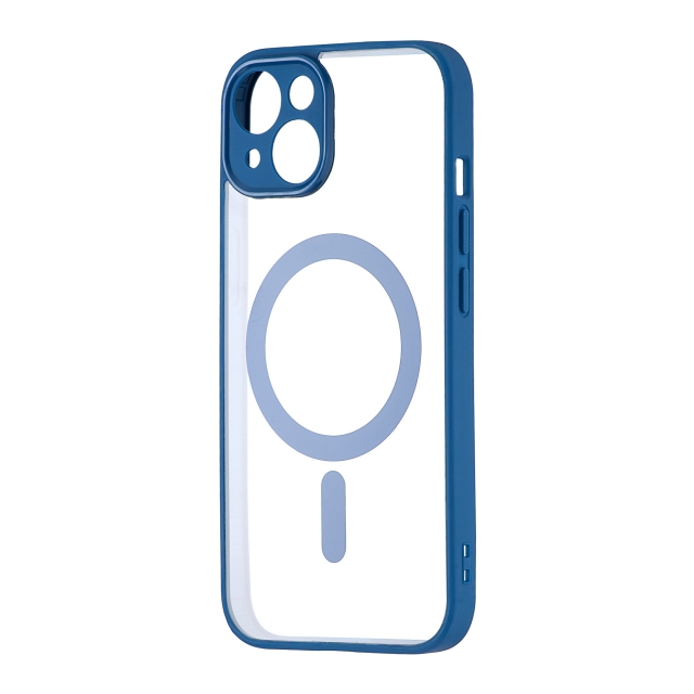 Чохол Color Edge with MagSafe (Protected Camera) iPhone 14 Navy Blue