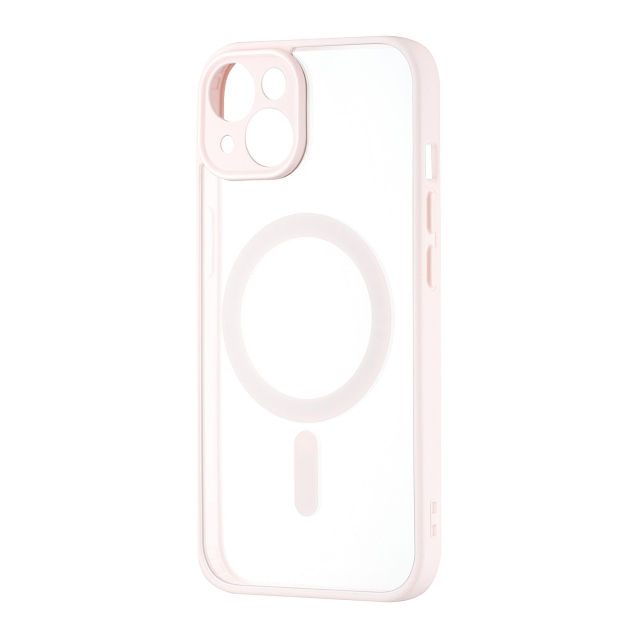 Чехол Color Edge with MagSafe (Protected Camera) iPhone 14 Pink