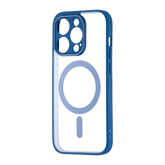 Чехол Color Edge with MagSafe (Protected Camera) iPhone 14 Pro Navy Blue