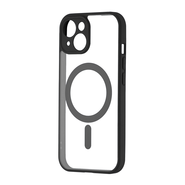 Чохол Color Edge with MagSafe (Protected Camera) iPhone 15 Black