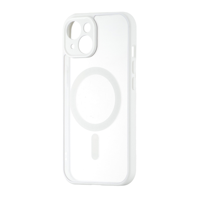 Чохол Color Edge with MagSafe (Protected Camera) iPhone 15 White
