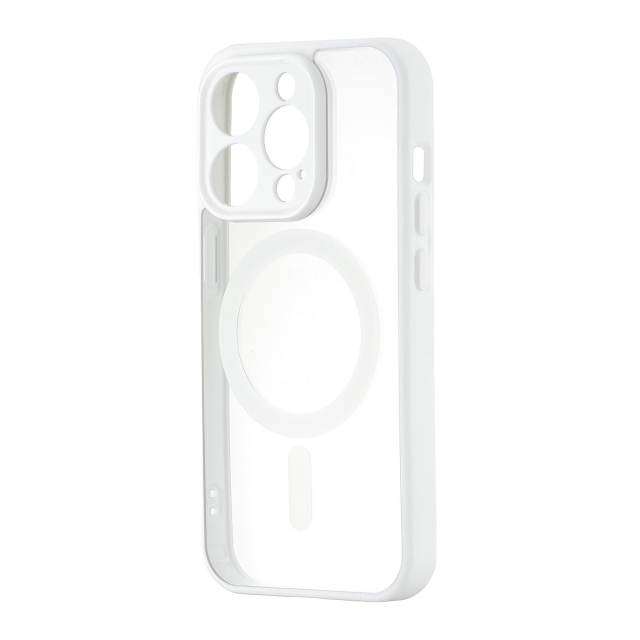 Чохол Color Edge with MagSafe (Protected Camera) iPhone 15 Pro White