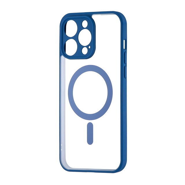Чехол Color Edge with MagSafe (Protected Camera) iPhone 15 Pro Max Navy Blue