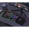 Килимок для мишки і клавіатури Onikuma MP006 RGB (300x800 mm) з підсвічуванням Black-Grey