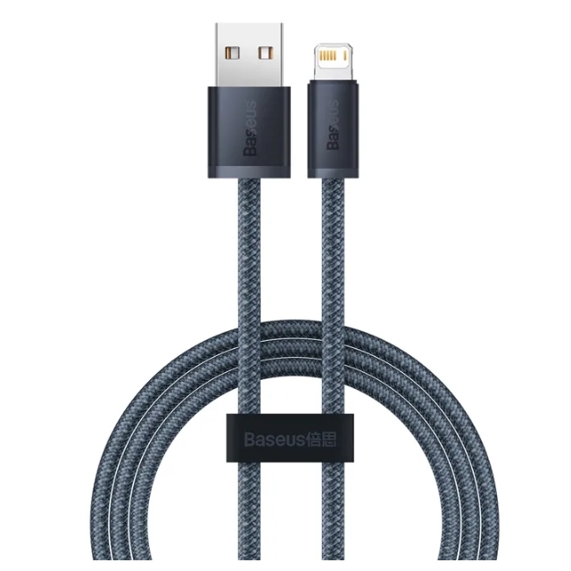 Кабель Baseus Dynamic Series Fast Charging Data Cable USB to Lightning 2.4A 1m Slate Gray (CALD000416)
