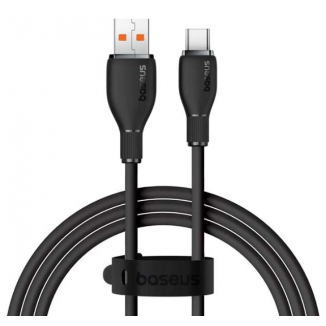 Кабель Baseus Pudding Series Fast Charging Cable USB to Type-C 100W 1.2m Cluster Black