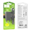СЗУ Hoco CS12A Ocean single port QC3.0 charger set(Type-C)(EU) Black