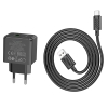 СЗУ Hoco CS12A Ocean single port QC3.0 charger set(Type-C)(EU) Black