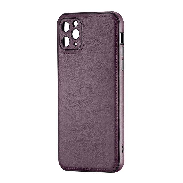 Чохол Jinduka Leather Protected Camera iPhone 11 Pro Max Purple