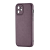 Чохол Jinduka Leather Protected Camera iPhone 12 Purple