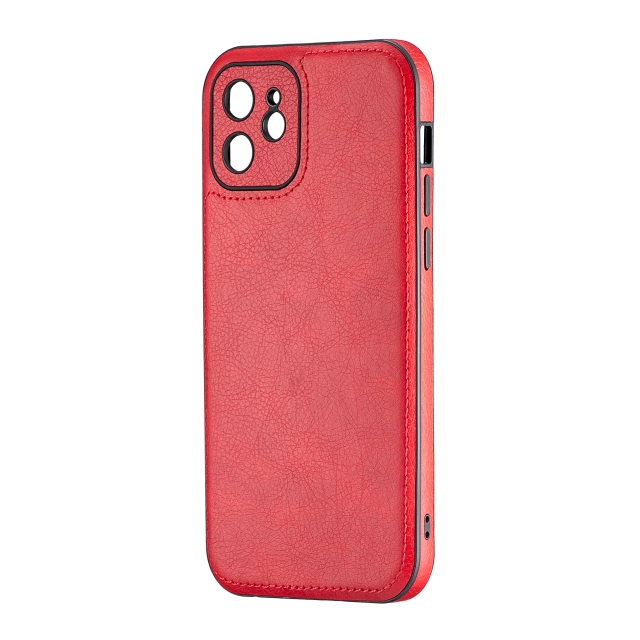 Чехол Jinduka Leather Protected Camera iPhone 12 Red
