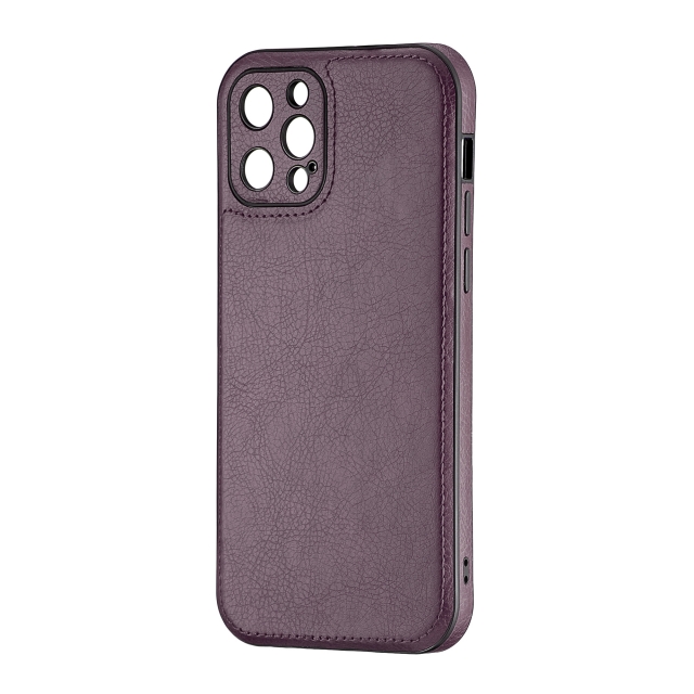 Чехол Jinduka Leather Protected Camera iPhone 12 Pro Purple