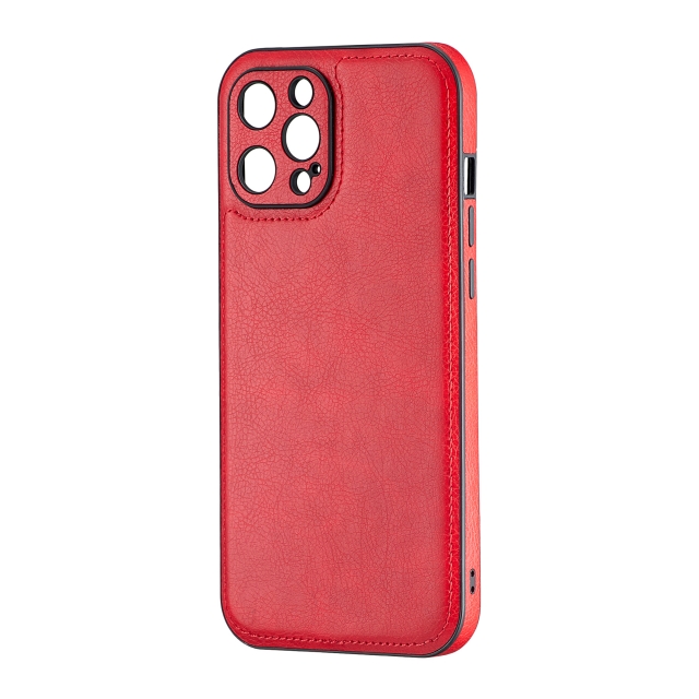 Чохол Jinduka Leather Protected Camera iPhone 12 Pro Max Red