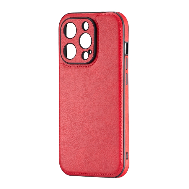 Чехол Jinduka Leather Protected Camera iPhone 14 Pro Red
