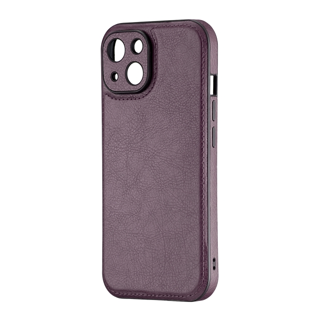 Чохол Jinduka Leather Protected Camera iPhone 15 Purple