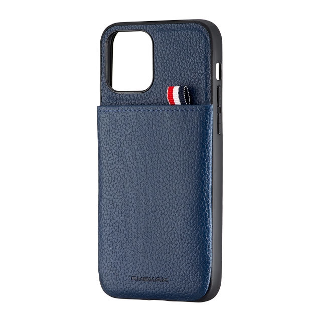 Чохол Jinduka Leather Pocket iPhone 12 Blue