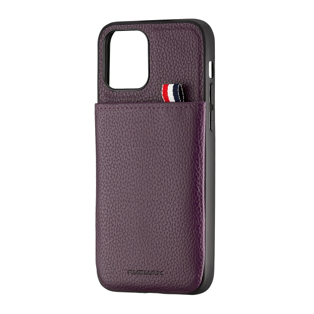 Чохол Jinduka Leather Pocket iPhone 12 Purple