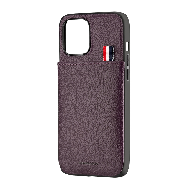 Чохол Jinduka Leather Pocket iPhone 12 Pro Max Purple