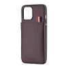 Чохол Jinduka Leather Pocket iPhone 12 Pro Max Purple