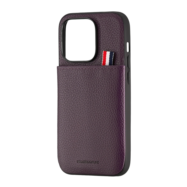 Чохол Jinduka Leather Pocket iPhone 14 Pro Purple