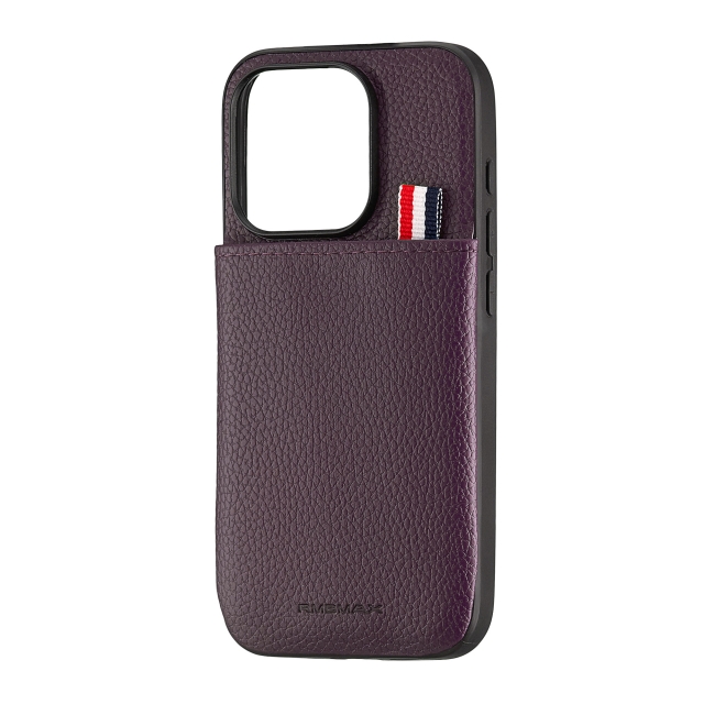 Чохол Jinduka Leather Pocket iPhone 15 Pro Purple