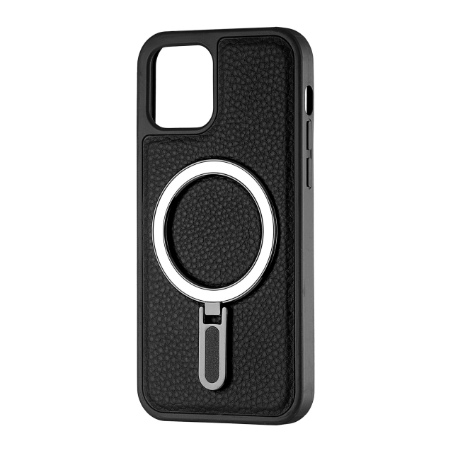 Чехол Jinduka Leather Ringo iPhone 12 Black