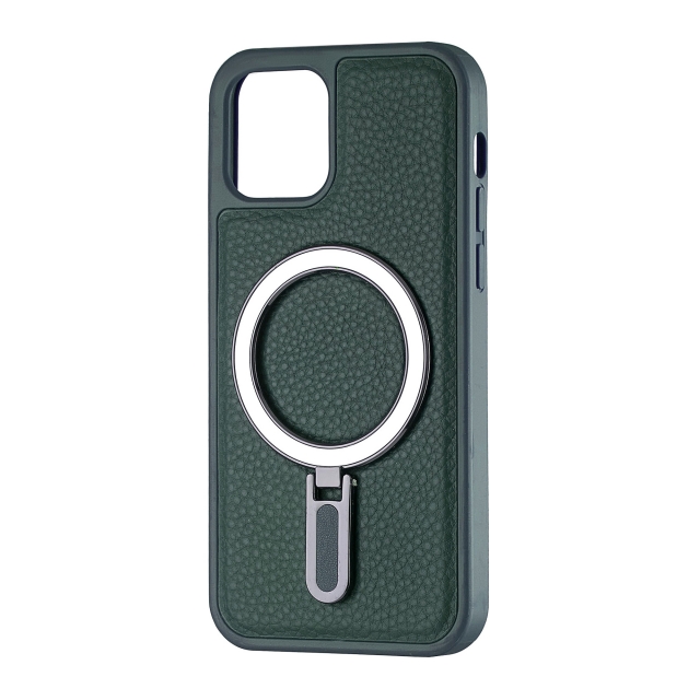 Чехол Jinduka Leather Ringo iPhone 12 Green