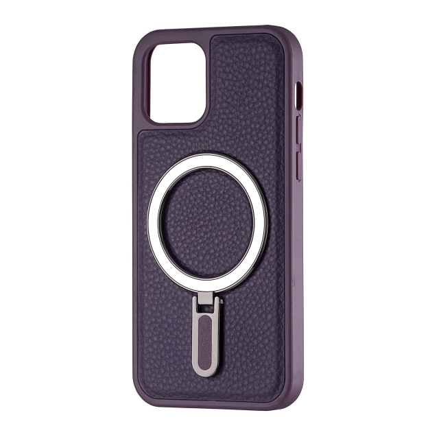 Чохол Jinduka Leather Ringo iPhone 12 Purple