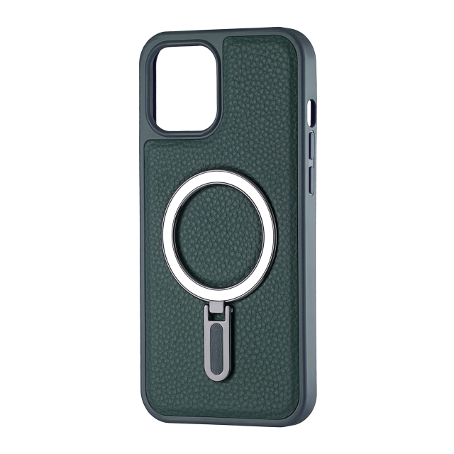 Чехол Jinduka Leather Ringo iPhone 12 Pro Max Green