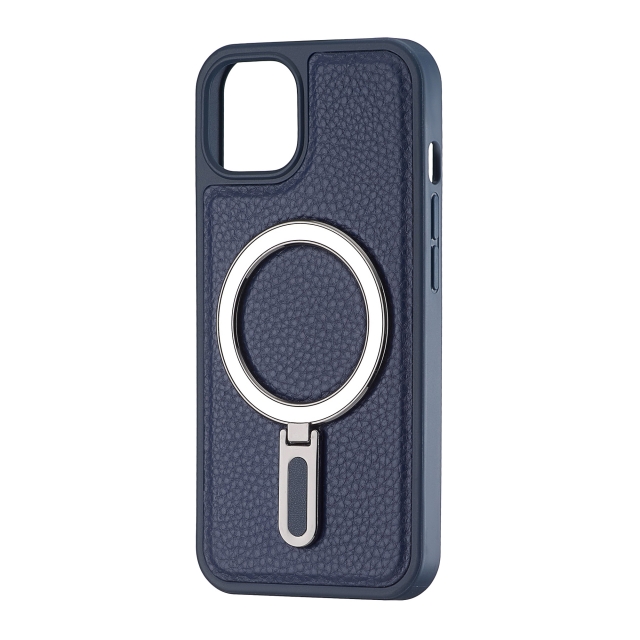 Чохол Jinduka Leather Ringo iPhone 13 Blue