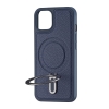 Чохол Jinduka Leather Ringo iPhone 13 Blue