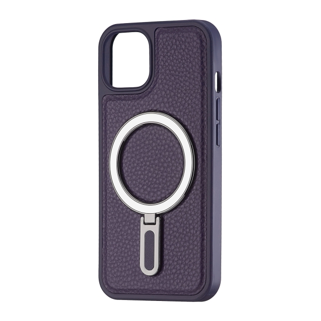 Чохол Jinduka Leather Ringo iPhone 13 Purple